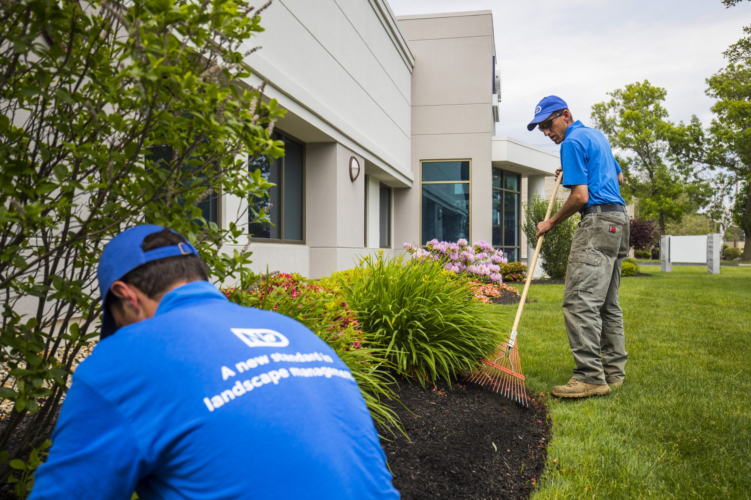 Men landscaping